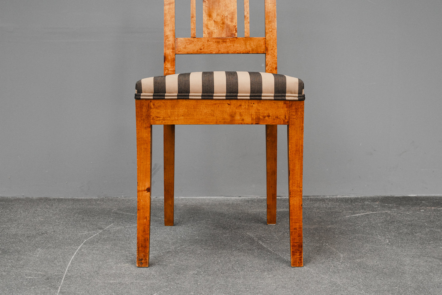 Biedermeier 6er Set Stühle in Birke - 19.Jahrhundert