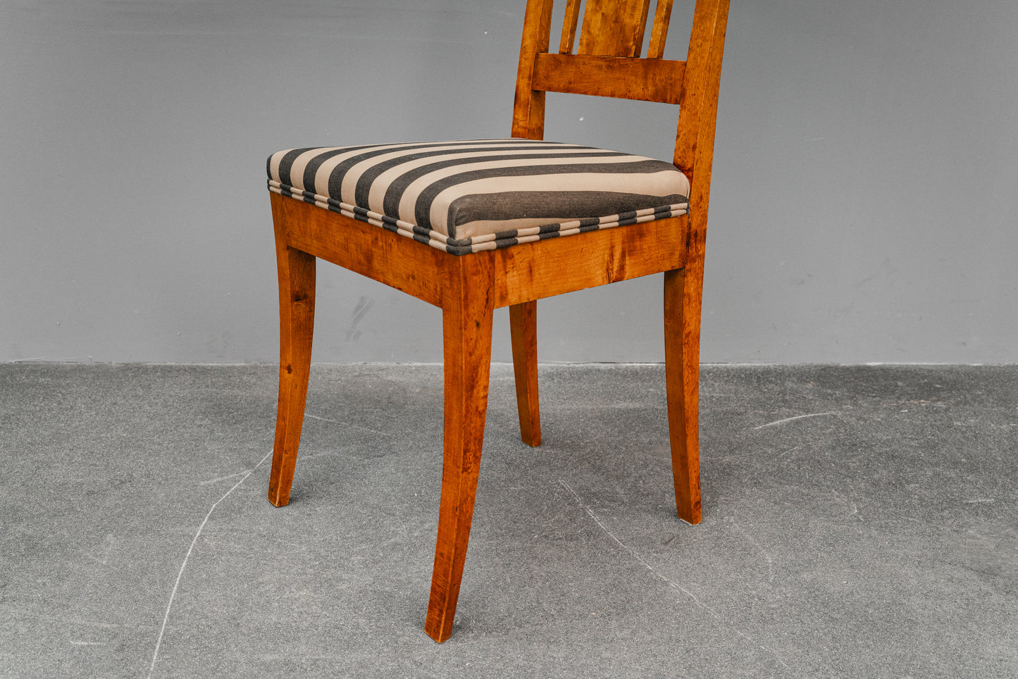 Biedermeier 6er Set Stühle in Birke - 19.Jahrhundert