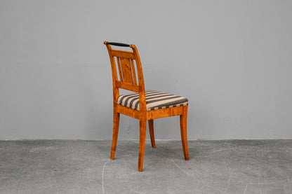 Biedermeier 6er Set Stühle in Birke - 19.Jahrhundert