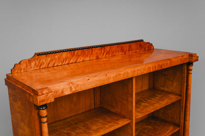 Bücherschrank im Biedermeier Stil in Birke - 1.Hälfte des 20.Jahrhunderts
