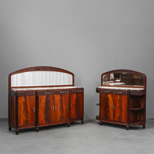 Art Nouveau Buffet in Mahagoni - Anfang des 20.Jahrhunderts