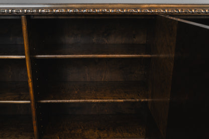 Neobarock Bücherschrank in Birke - 1.Hälfte des 20.Jahrhunderts