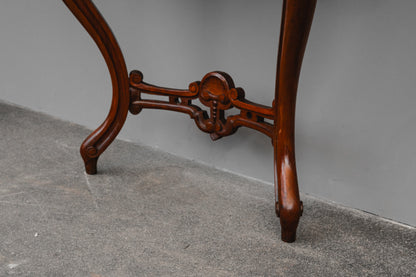 Louis-Philippe Wandspiegel mit Konsole in Nussbaum - 2.Hälfte des 19.Jahrhunderts