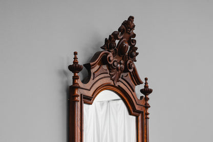 Louis-Philippe Wandspiegel mit Konsole in Nussbaum - 2.Hälfte des 19.Jahrhunderts