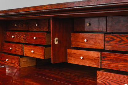 Großer Biedermeier Sekretär in Eiche - 1.Hälfte des 19.Jahrhunderts