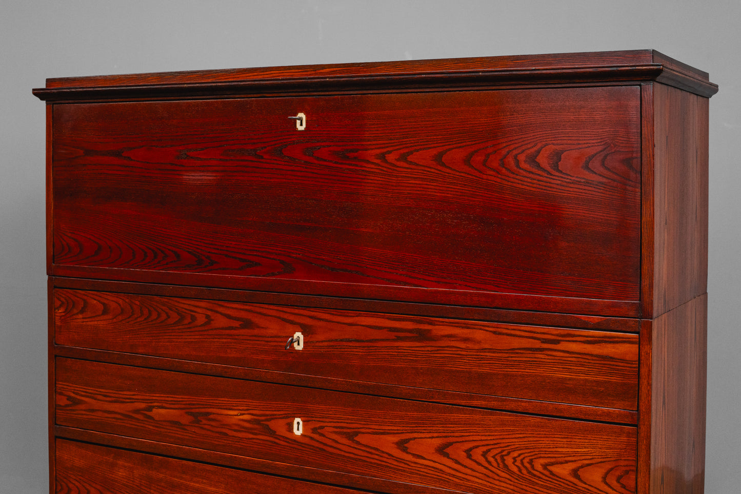 Großer Biedermeier Sekretär in Eiche - 1.Hälfte des 19.Jahrhunderts