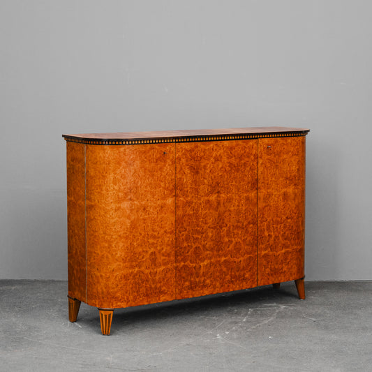 Art Déco Sideboard in Birkenwurzel & Ulme - 1.Hälfte des 20.Jahrhunderts