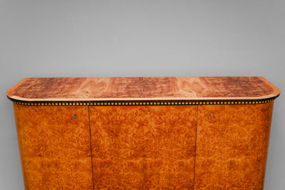 Art Déco Sideboard in Birkenwurzel & Ulme - 1.Hälfte des 20.Jahrhunderts