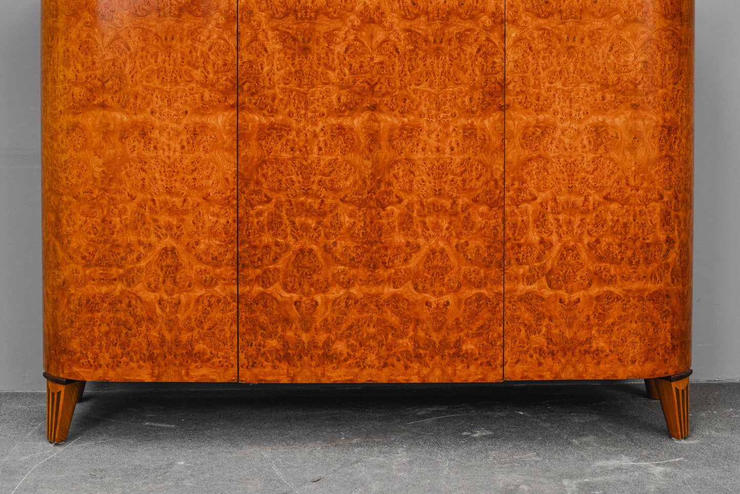 Art Déco Sideboard in Birkenwurzel & Ulme - 1.Hälfte des 20.Jahrhunderts