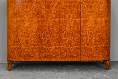 Art Déco Sideboard in Birkenwurzel & Ulme - 1.Hälfte des 20.Jahrhunderts