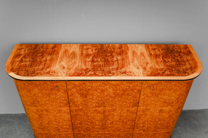 Art Déco Sideboard in Birkenwurzel & Ulme - 1.Hälfte des 20.Jahrhunderts