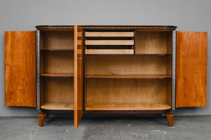 Art Déco Sideboard in Birkenwurzel & Ulme - 1.Hälfte des 20.Jahrhunderts