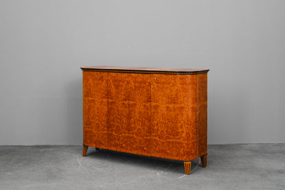 Art Déco Sideboard in Birkenwurzel & Ulme - 1.Hälfte des 20.Jahrhunderts