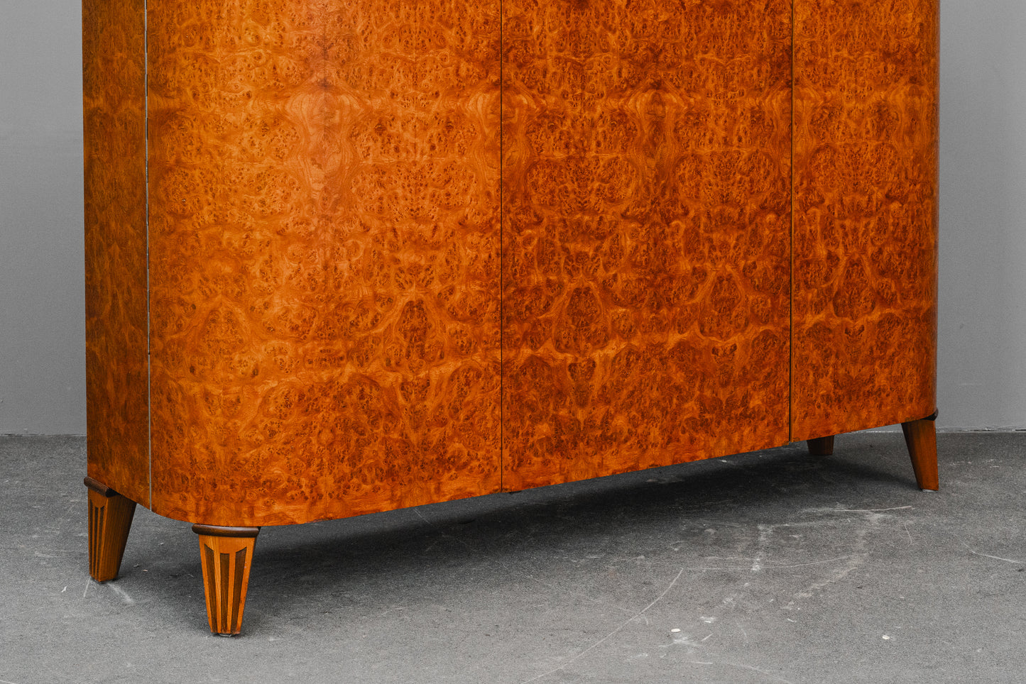 Art Déco Sideboard in Birkenwurzel & Ulme - 1.Hälfte des 20.Jahrhunderts