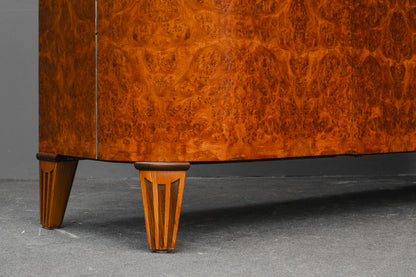 Art Déco Sideboard in Birkenwurzel & Ulme - 1.Hälfte des 20.Jahrhunderts