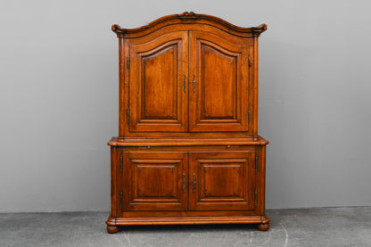 Barock Aufsatzschrank in Eiche - Mitte des 18.Jahrhunderts