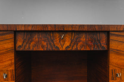 Art Déco Schreibtisch in Nussbaum - um 1930