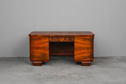 Art Déco Schreibtisch in Nussbaum - um 1930