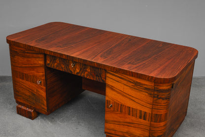 Art Déco Schreibtisch in Nussbaum - um 1930