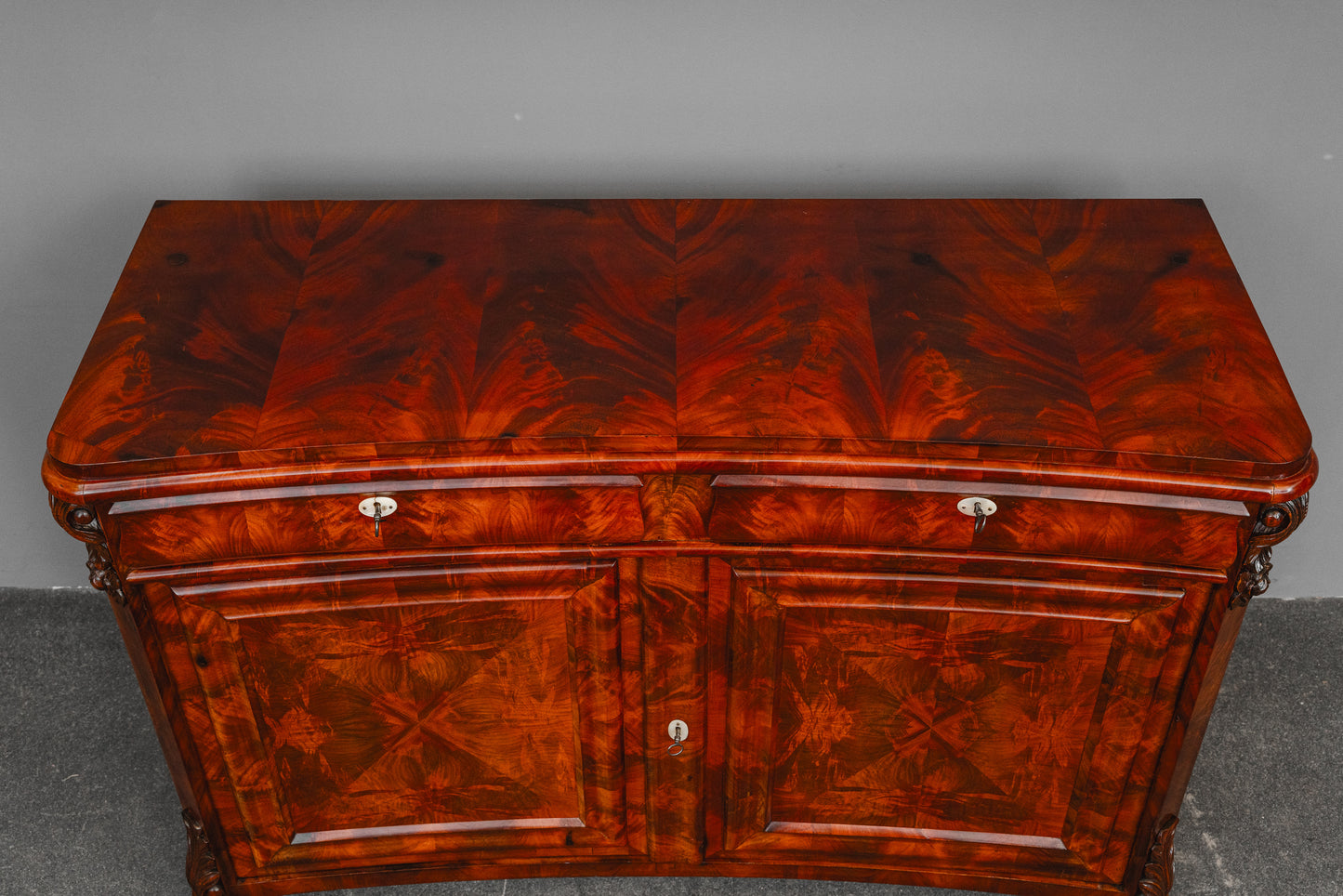 Louis Philippe Anrichte / Sideboard in Mahagoni - Mitte des 19.Jahrhunderts