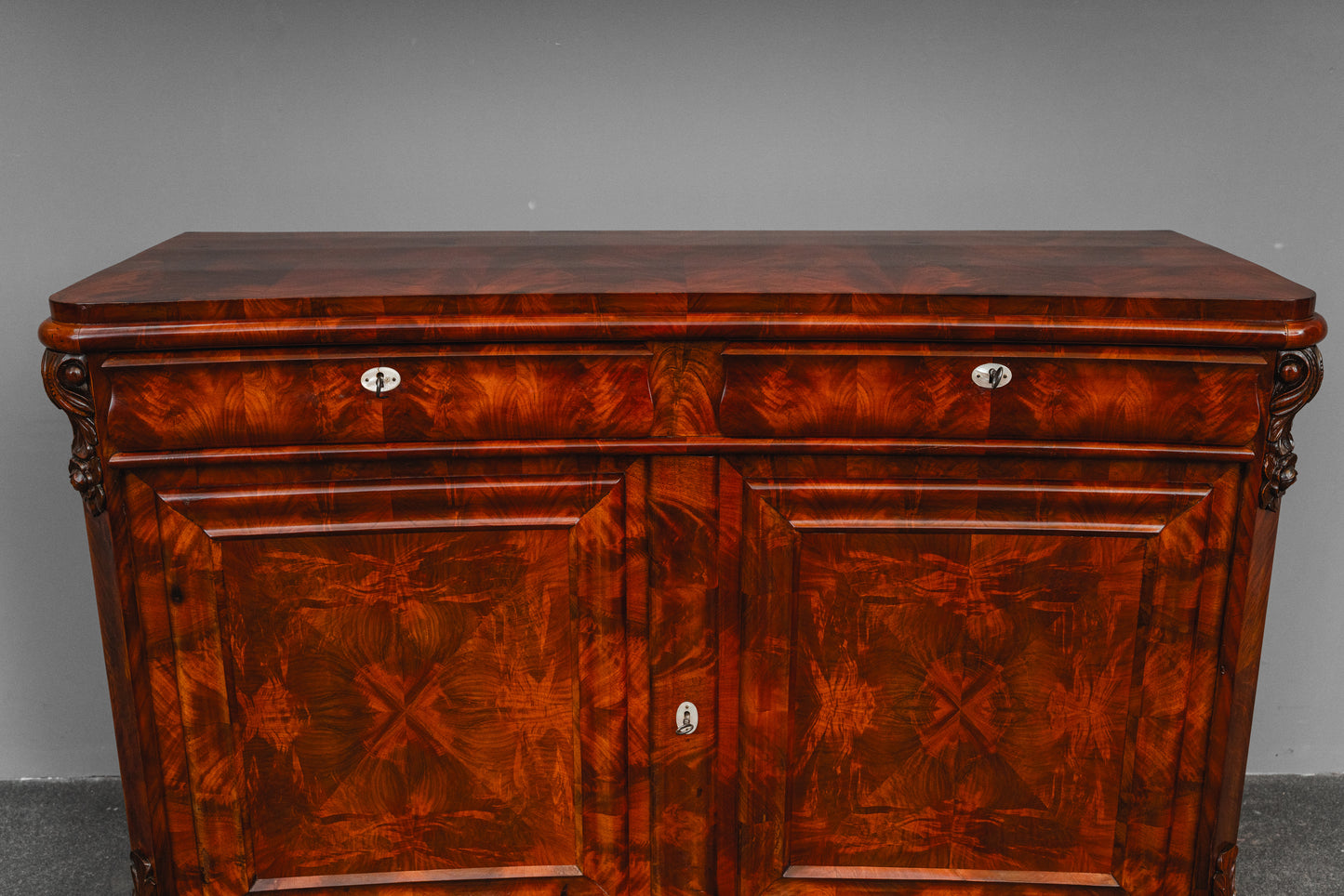 Louis Philippe Anrichte / Sideboard in Mahagoni - Mitte des 19.Jahrhunderts