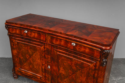 Louis Philippe Anrichte / Sideboard in Mahagoni - Mitte des 19.Jahrhunderts