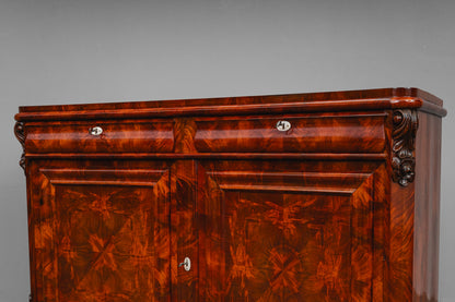 Louis Philippe Anrichte / Sideboard in Mahagoni - Mitte des 19.Jahrhunderts