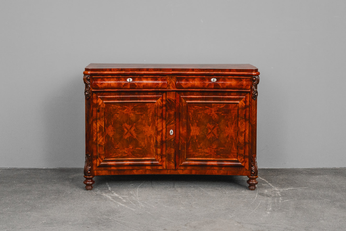 Louis Philippe Anrichte / Sideboard in Mahagoni - Mitte des 19.Jahrhunderts
