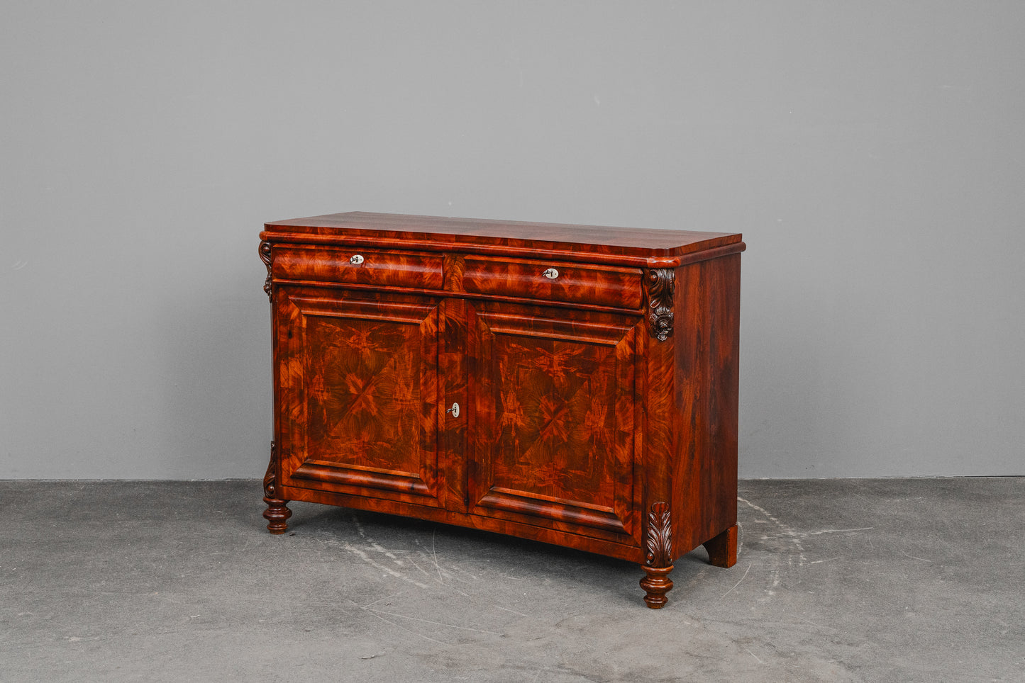 Louis Philippe Anrichte / Sideboard in Mahagoni - Mitte des 19.Jahrhunderts