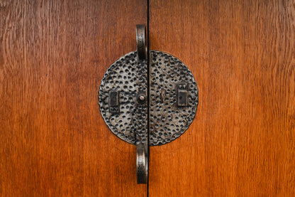 Jugendstil Aufsatzschrank in Eiche - Anfang des 20.Jahrhunderts