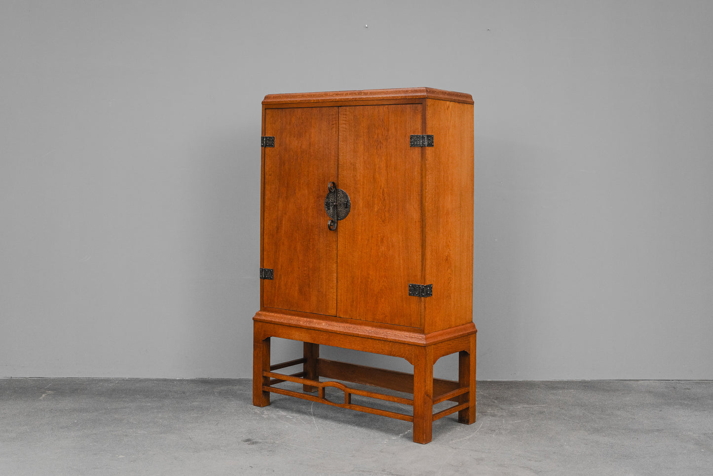 Jugendstil Aufsatzschrank in Eiche - Anfang des 20.Jahrhunderts