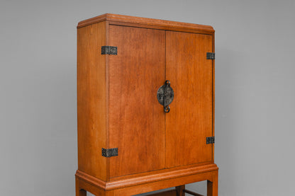 Jugendstil Aufsatzschrank in Eiche - Anfang des 20.Jahrhunderts