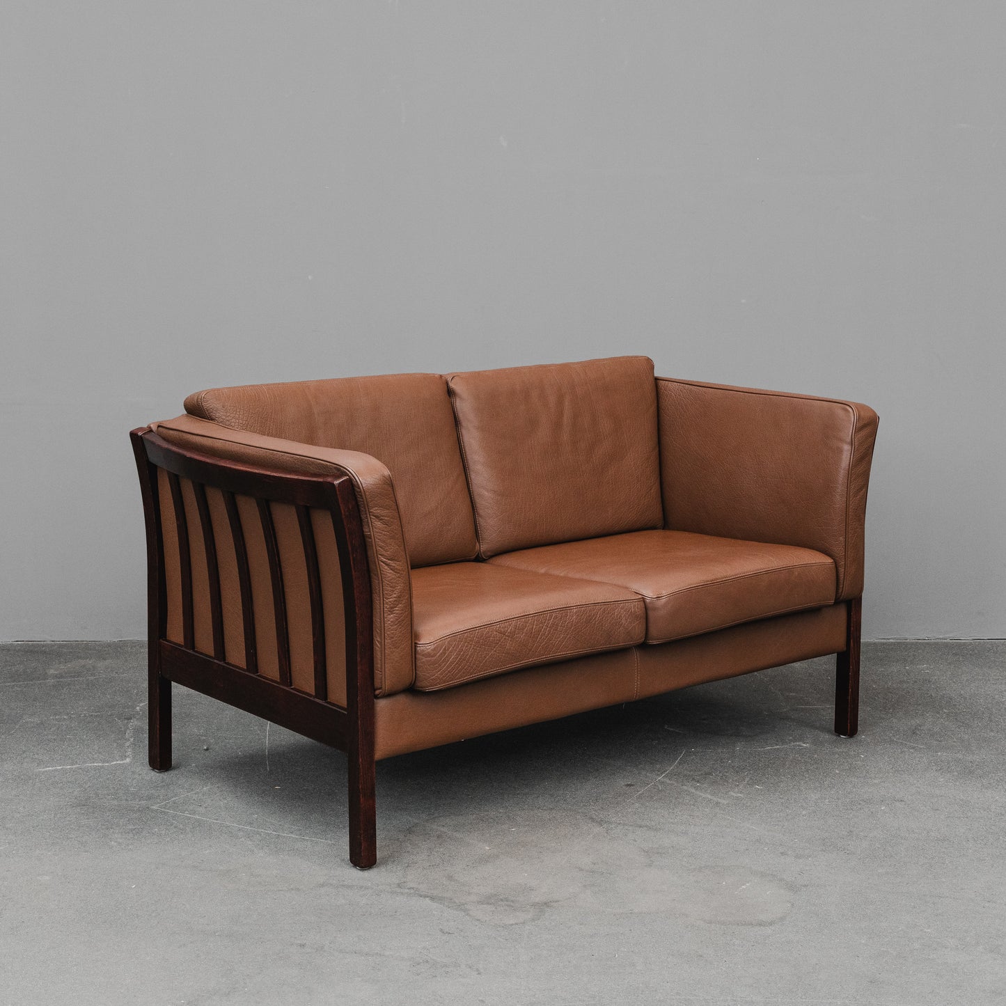 Danish Design Ledersofa - 1990er Jahre