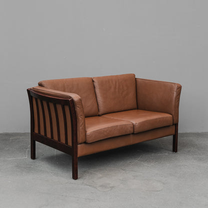 Danish Design Ledersofa - 1990er Jahre