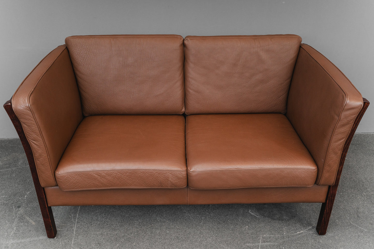 Danish Design Ledersofa - 1990er Jahre