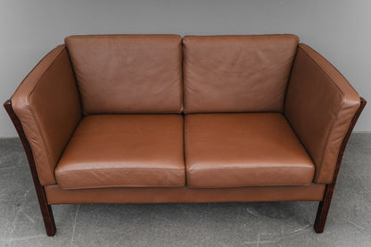 Danish Design Ledersofa - 1990er Jahre