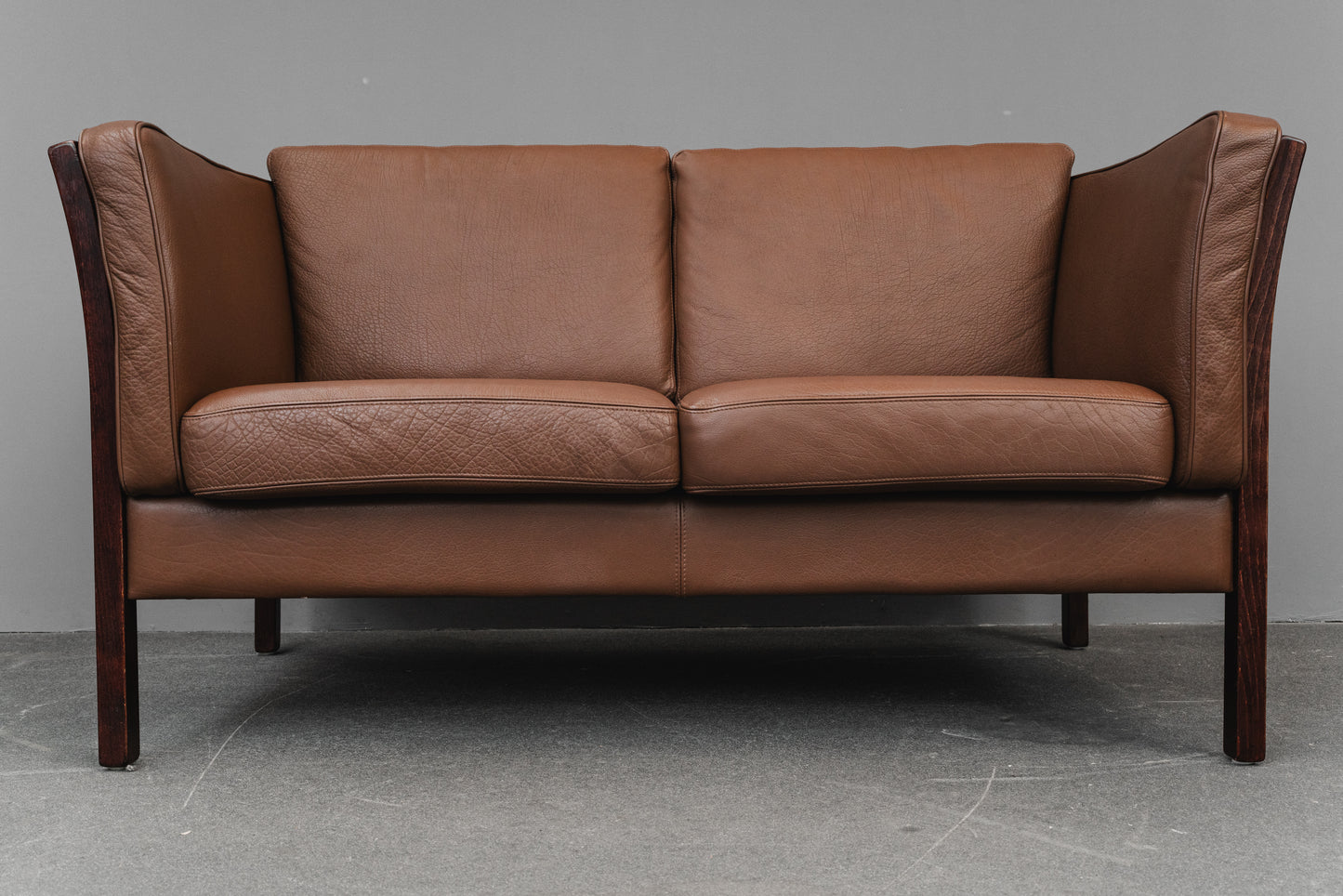 Danish Design Ledersofa - 1990er Jahre