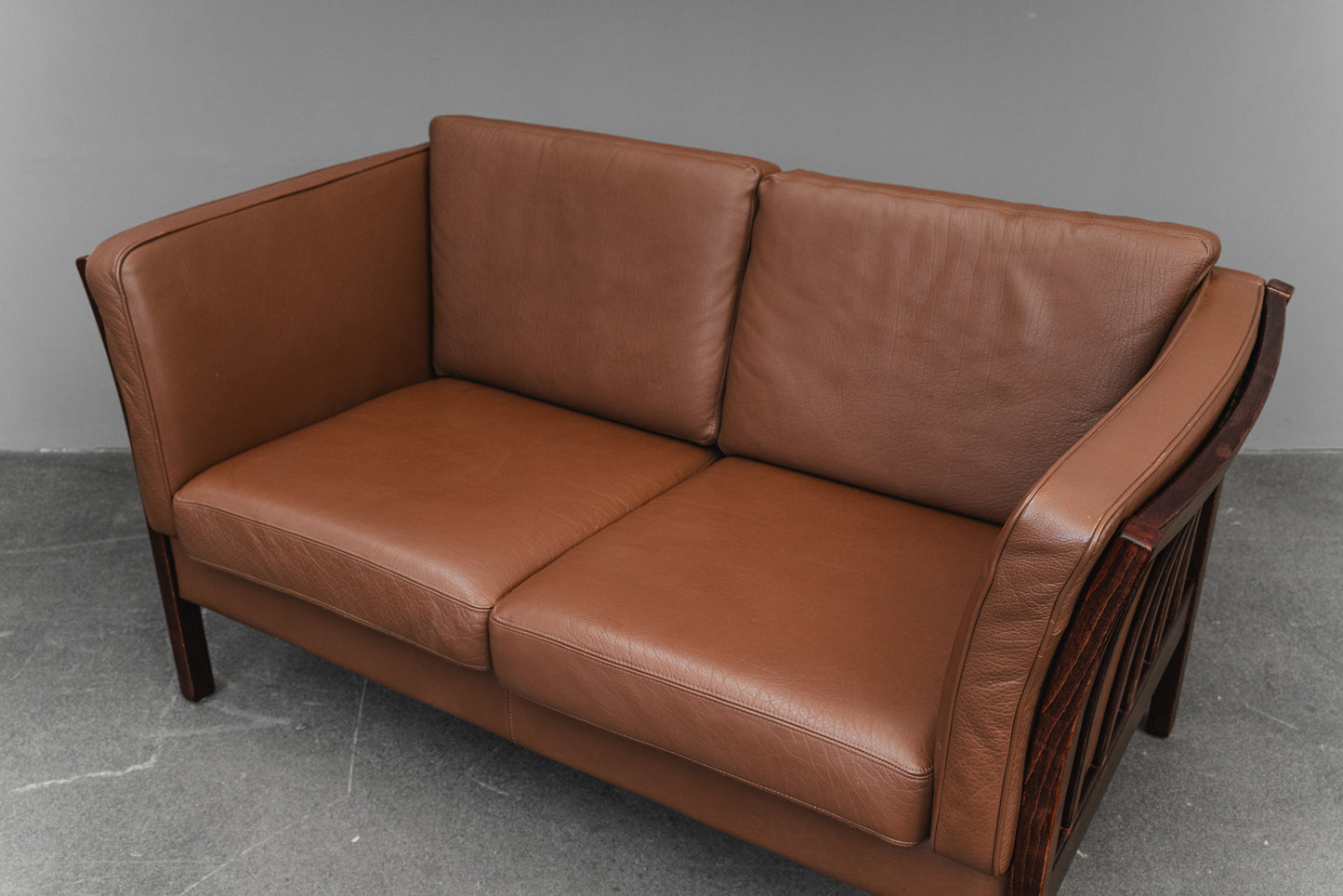 Danish Design Ledersofa - 1990er Jahre