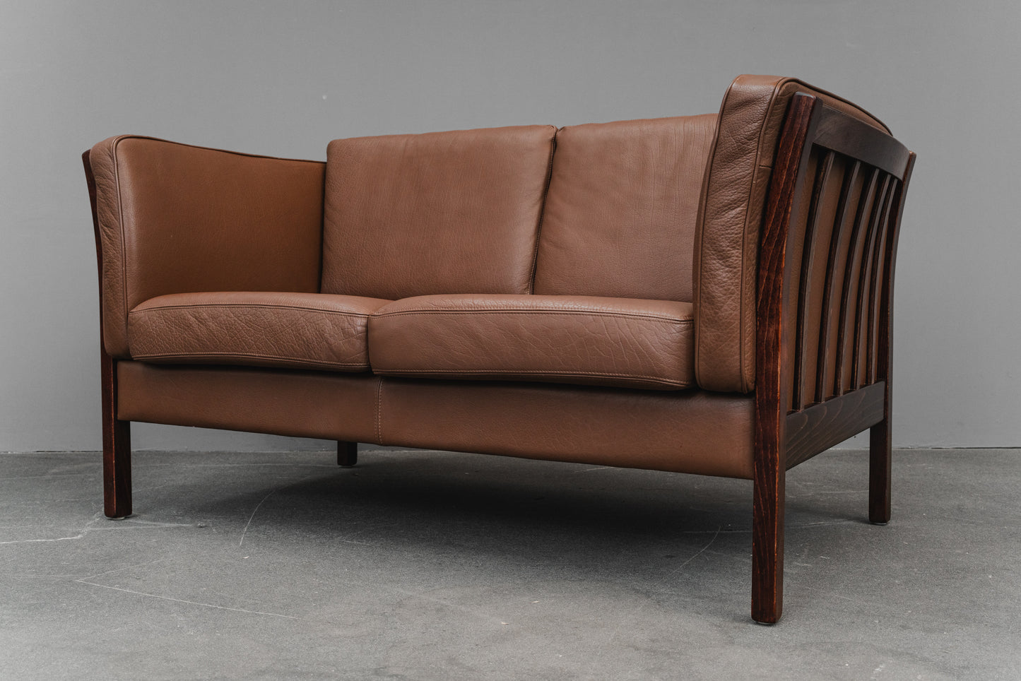 Danish Design Ledersofa - 1990er Jahre