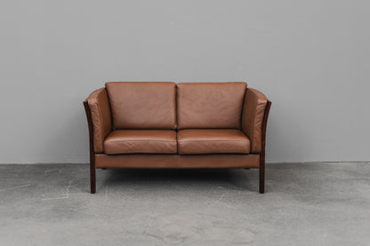 Danish Design Ledersofa - 1990er Jahre
