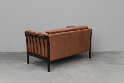 Danish Design Ledersofa - 1990er Jahre