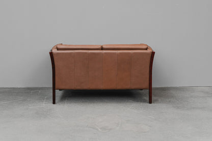 Danish Design Ledersofa - 1990er Jahre