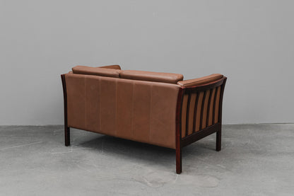 Danish Design Ledersofa - 1990er Jahre