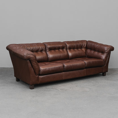 Vintage Dreisitzer Sofa in Braun - 2.Hälfte des 20.Jahrhunderts