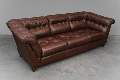 Vintage Dreisitzer Sofa in Braun - 2.Hälfte des 20.Jahrhunderts