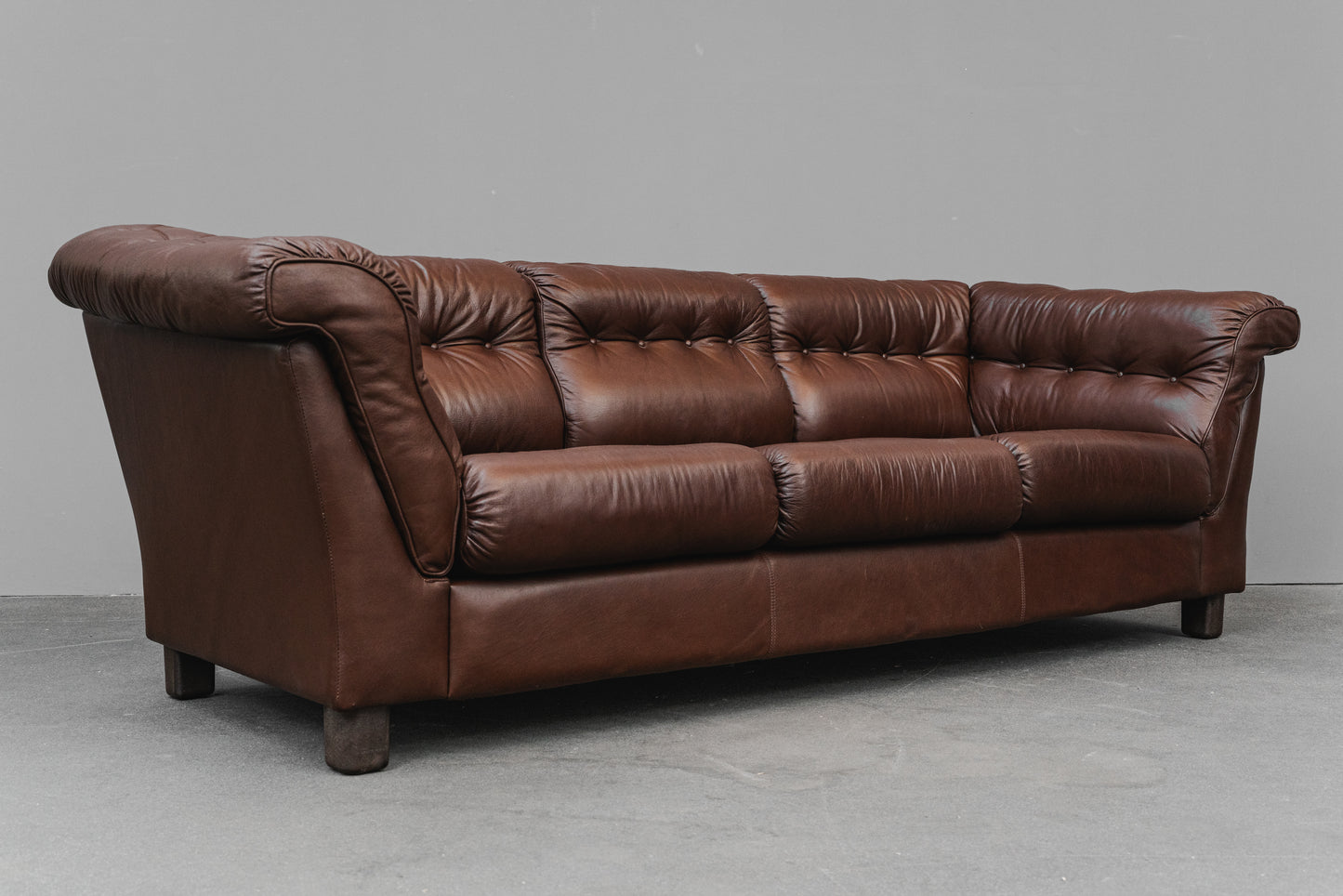 Vintage Dreisitzer Sofa in Braun - 2.Hälfte des 20.Jahrhunderts