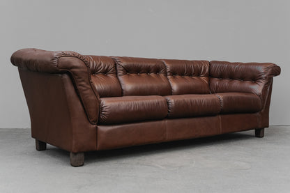 Vintage Dreisitzer Sofa in Braun - 2.Hälfte des 20.Jahrhunderts