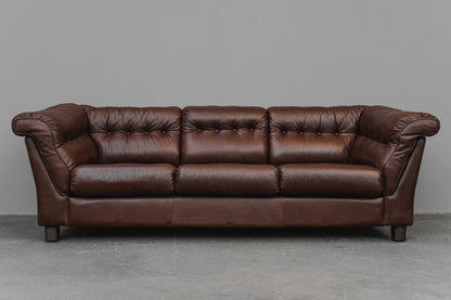 Vintage Dreisitzer Sofa in Braun - 2.Hälfte des 20.Jahrhunderts