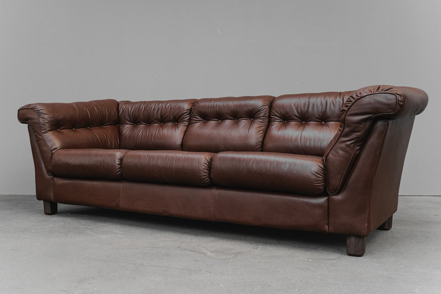 Vintage Dreisitzer Sofa in Braun - 2.Hälfte des 20.Jahrhunderts