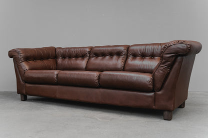 Vintage Dreisitzer Sofa in Braun - 2.Hälfte des 20.Jahrhunderts
